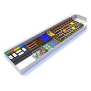 Rectangular Indoor Trampoline Park